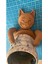Elite 3D Kedi Bardak Altlığı Kahverengi Cup Cuddler (Sevimli Dekoratif Altlık) 1 Adet 3