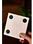 Hayat Ağacı, Kelebekli Çiçek Taş Bardak Altlığı Masaüstü Koruyucu Altlık 4 Parça Set 10X10CM 5