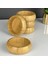 Elite Bambu 4'lü Çerezlik Yuvarlak Doğal Bambu Çerez Tabağı Sunumluk 10X5 cm 1 Adet 4