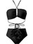 Rosa Yüksek Bel Siyah Bikini Takımı 2