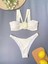 Krem Gül Detaylı 3'lü Bikini Takımı 5