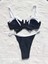 Siyah Beyaz V Kesim Bikini Takımı 4