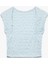 x Melis Ağazat - Slim Fit Kolsuz Dokulu Sırt Dekolteli Bisiklet Yaka Crop Tişört 2