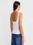 21063 Kalın Askılı Peplum Top-Beyaz 2