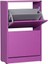 Adore Flat Duo 2 Katlı Ayakkabılık Dolabı - Mor 2