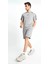 Logolu Pamuklu Regular Fit Normal Bel Cepli Short Erkek Short EM135 4