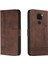 Xiaomi Redmi Note 9 Klasik Tasarım Deri Cüzdan Manyetik Kapatma Flip Kılıf Kickstand Kart Tutucu Yuvası Darbeye Dayanıklı Koruyucu Kapak (Yurt Dışından) 1