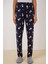 4323 Desenli Pijama Altı - L. Lacivert 7
