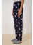 4323 Desenli Pijama Altı - L. Lacivert 8