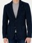 Erkek Lacivert Slim Fit Yün Karışımlı Flanel Ceket 50272639-VR033 6
