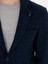 Erkek Lacivert Slim Fit Yün Karışımlı Flanel Ceket 50272639-VR033 7