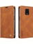 Xiaomi Redmi Note 9s Premium Pu Deri Basit Cüzdan Kılıf Kart Yuvaları Destek Ayağı Manyetik Kapatma Darbeye Dayanıklı Kapak (Yurt Dışından) 3