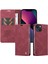 iPhone 15 Plus Premium Pu Deri Basit Cüzdan Kılıf Kart Yuvaları Destek Ayağı Manyetik Kapatma Darbeye Dayanıklı Kapak (Yurt Dışından) 1