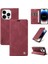 iPhone 15 Pro Premium Pu Deri Basit Cüzdan Kılıf Kart Yuvaları Destek Ayağı Manyetik Kapatma Darbeye Dayanıklı Kapak (Yurt Dışından) 5