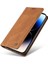 iPhone 15 Pro Premium Pu Deri Basit Cüzdan Kılıf Kart Yuvaları Destek Ayağı Manyetik Kapatma Darbeye Dayanıklı Kapak (Yurt Dışından) 4