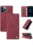 iPhone 12 Premium Pu Deri Basit Cüzdan Kılıf Kart Yuvaları Destek Ayağı Manyetik Kapatma Darbeye Dayanıklı Kapak (Yurt Dışından) 3