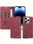 iPhone 14 Pro Max Premium Pu Deri Basit Cüzdan Kılıf Kart Yuvaları Destek Ayağı Manyetik Kapatma Darbeye Dayanıklı Kapak (Yurt Dışından) 5