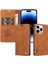 iPhone 14 Pro Max Premium Pu Deri Basit Cüzdan Kılıf Kart Yuvaları Destek Ayağı Manyetik Kapatma Darbeye Dayanıklı Kapak (Yurt Dışından) 1