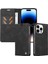 iPhone 14 Pro Max Premium Pu Deri Basit Cüzdan Kılıf Kart Yuvaları Destek Ayağı Manyetik Kapatma Darbeye Dayanıklı Kapak (Yurt Dışından) 5