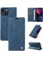 iPhone 15 Plus Premium Pu Deri Basit Cüzdan Kılıf Kart Yuvaları Destek Ayağı Manyetik Kapatma Darbeye Dayanıklı Kapak (Yurt Dışından) 1