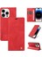 iPhone 15 Pro Max Premium Pu Deri Basit Cüzdan Kılıf Kart Yuvaları Destek Ayağı Manyetik Kapatma Darbeye Dayanıklı Kapak (Yurt Dışından) 5