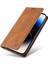 iPhone 15 Pro Max Premium Pu Deri Basit Cüzdan Kılıf Kart Yuvaları Destek Ayağı Manyetik Kapatma Darbeye Dayanıklı Kapak (Yurt Dışından) 3