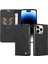 iPhone 15 Pro Max Premium Pu Deri Basit Cüzdan Kılıf Kart Yuvaları Destek Ayağı Manyetik Kapatma Darbeye Dayanıklı Kapak (Yurt Dışından) 5