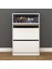 Flat Duo 3 Katlı Geniş Ayakkabılık Dolabı - Beyaz 1