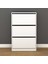 Flat Duo 3 Katlı Geniş Ayakkabılık Dolabı - Beyaz 2