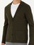 Erkek Haki Slim Fit V Yaka Triko Hırka 50277418-VR027 6