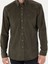 Erkek Haki Regular Fit Uzun Kollu Kadife Gömlek 50278523-VR027 6