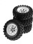 4 Adet 1.9 Inç Metal Jant Lastik 1/10 Rc Paletli Trx4 SCX10 D90 4103 90046 Fr4 Fms Nt4-Beyaz (Yurt Dışından) 1