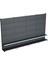 Antrasit Market Petshop Kırtasiye Rafı Hırdavat Rafı D30CMXG280CMXH220CM Antrasit Delikli Pano + Kancalı Raf 1