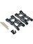 Rc Araba Yükseltme Ön Salıncak Kolu Seti Jjrc C8803 Wltoys 1/14 144016 1/12 124016 Rıaarıo XDKJ-001 Rc Araba Parçaları Siyah (Yurt Dışından) 2