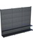 Antrasit Market Petshop Kırtasiye Rafı Hırdavat Rafı D30CMXG300CMXH220CM Antrasit Delikli Pano + Kancalı Raf 1