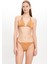 Kadın Ten Rengi Simli Küçük Üçgen Bikini Takımı 25SW030ST 1