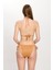 Kadın Ten Rengi Simli Küçük Üçgen Bikini Takımı 25SW030ST 4