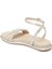 Platin Hakiki Deri Kadın Sandalet - K24Y1SN67667-L9L 2