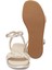 Platin Hakiki Deri Kadın Sandalet - K24Y1SN67667-L9L 4
