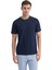 Erkek Slim Fit Bisiklet Yaka Pamuklu Düz Tişört 4623 3