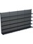 Antrasit Market Petshop Kırtasiye Rafı Duvar Ünitesi D30CMXG240CMXH220CM Antrasit Market Raf Sistemi 1