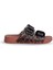 Habana Brillo Leo Kadın Kiremit Leopar Terlik S10336-381 1