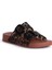 Habana Brillo Leo Kadın Kiremit Leopar Terlik S10336-381 2