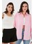 Streç Pamuklu Oversize Fit 2' Li Paket Gömlek-Atlet Set Bayan Gömlek-Atlet Set 67810014979S2 1