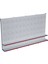 Beyaz Market Petshop Kırtasiye Rafı Hırdavat Rafı D30CMXG240CMXH220CM Beyaz Delikli Pano + Kancalı Raf 1