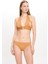 Kadın Ten Rengi Simli Büyük Üçgen Bikini Takımı 25SW040ST 2