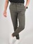 Yan Cep Beli Lastikli Ince Haki Jogger Pantolon 1