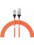 Coolplay Serisi Hızlı Şarj Kablosu USB To Ip 2.4A, 1m, Turuncu 1
