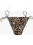 Astarlı Biyeli Yanları Ipli Leopar Desenli Bikini Altı 2
