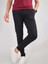Yan Cep Beli Lastikli Ince Siyah Jogger Pantolon 2